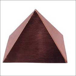 Copper Pyramid Plain – Vastu Energy Enhancer Pyramid for Positive Energy & Harmony (3.5 Inches